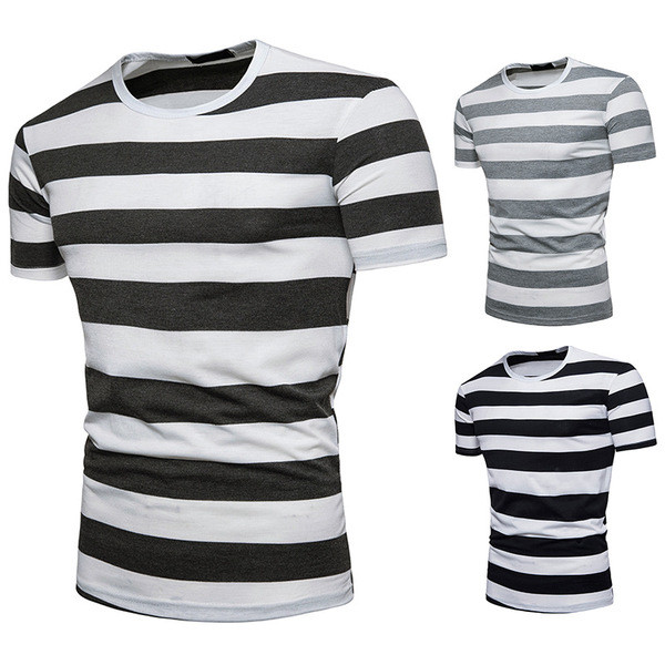 Férfi csíkos póló három színben