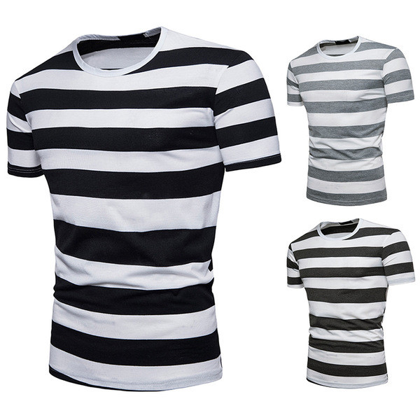 Férfi csíkos póló három színben