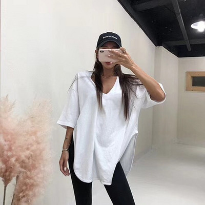 Női póló széles modell fehér és fekete színben