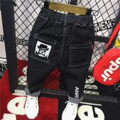 Blugi de copii actuali pentru baieti cu aplicatie