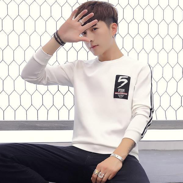 Ανδρική μπλούζα casual σε μαύρο και άσπρο χρώμα