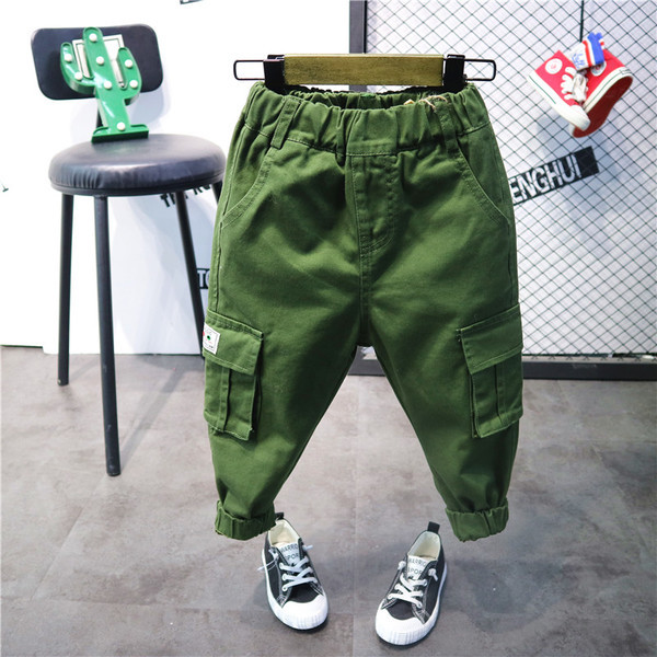 Alkalmi gyereknadrág elasztikus övvel és zsebekkel három színben