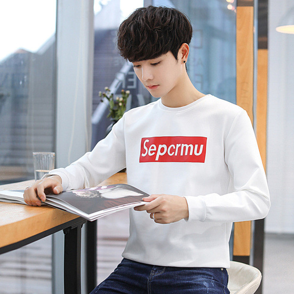 Ανδρική μπλούζα casual σε μαύρο και άσπρο χρώμα