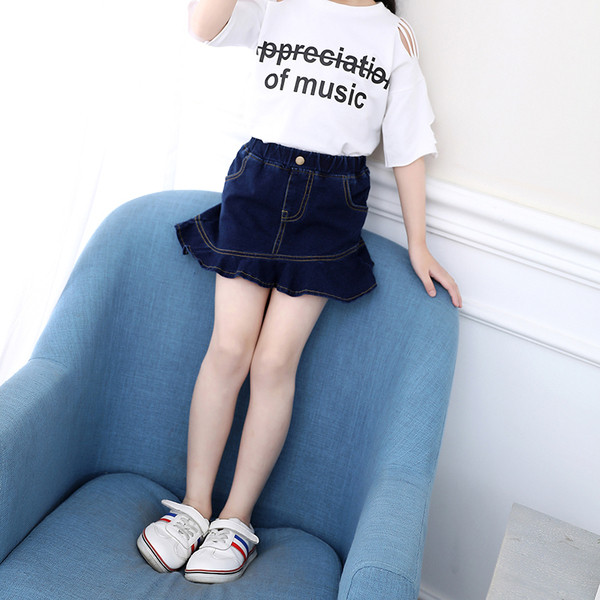 Gyermek farmerszoknya két színben