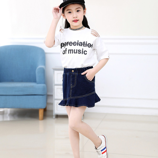 Gyermek farmerszoknya két színben