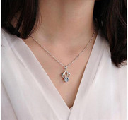 Díszköves női nyaklánc két színben