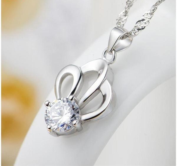 Díszköves női nyaklánc két színben