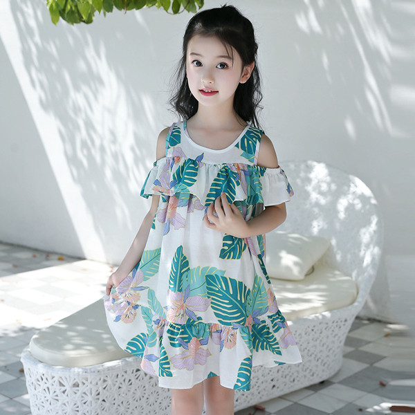 Gyerekruha lányoknak fehér színben, virágos motívumokkal