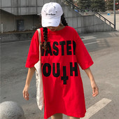 Γυναικείο μπλουζάκι  με μακριά μανίκια σε κόκκινο και κίτρινο χρώμα