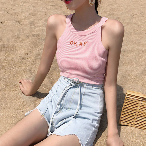 Női elasztikus felső, több színben felirattal