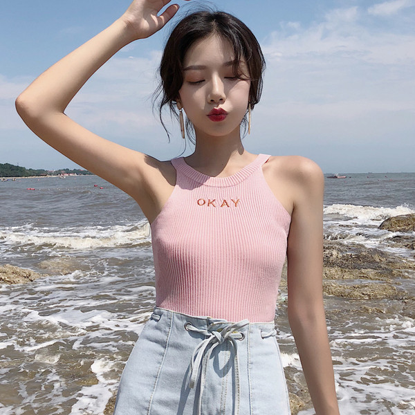 Női elasztikus felső, több színben felirattal