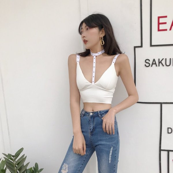 Modern női felső fekete, piros és fehér színekben