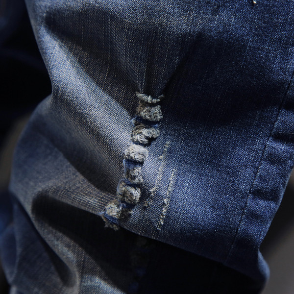 Stílusos farmer férfi rövidnadrág