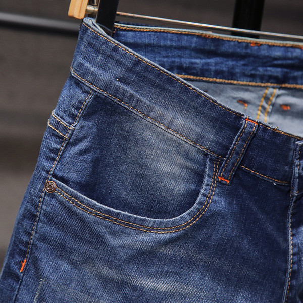 Stílusos farmer férfi rövidnadrág