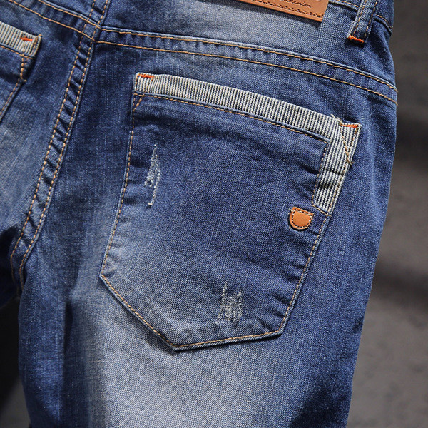 Stílusos farmer férfi rövidnadrág