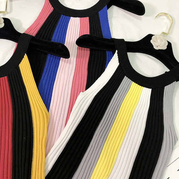 Csíkos női felső három színben