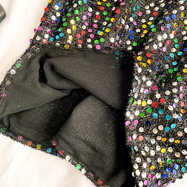 Maieu modern de dama cu paiete in doua culori