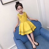 Stílusos gyerekruha lányoknak rózsaszín és sárga színben