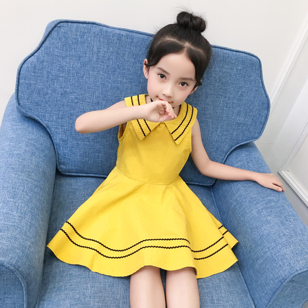 Stílusos gyerekruha lányoknak rózsaszín és sárga színben