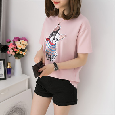 Aktuális női póló színfelvitellel két modellben és többféle színben