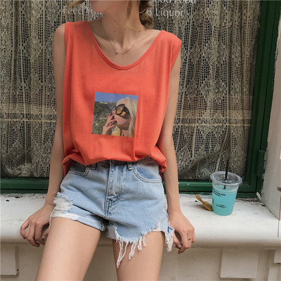 Καθημερινό γυναικείο αμάνικο με φαρδιές λουριά ώμου σε τρία χρώματα