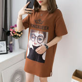 Modern női póló - hosszú fiatalság három színben