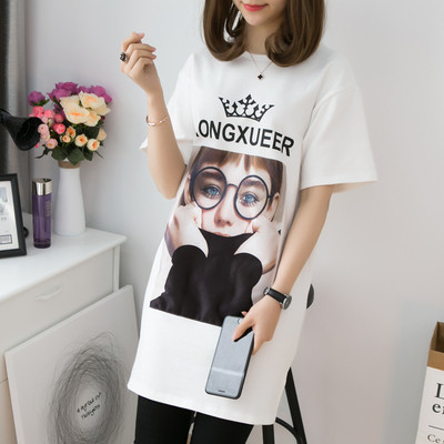 Modern női póló - hosszú fiatalság három színben