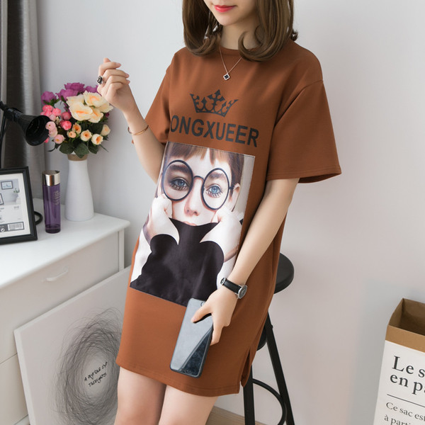 Modern női póló - hosszú fiatalság három színben