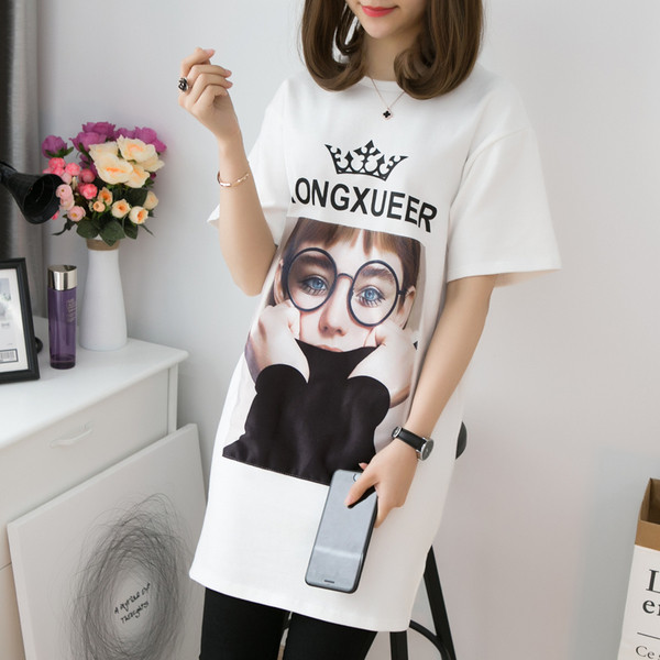 Modern női póló - hosszú fiatalság három színben