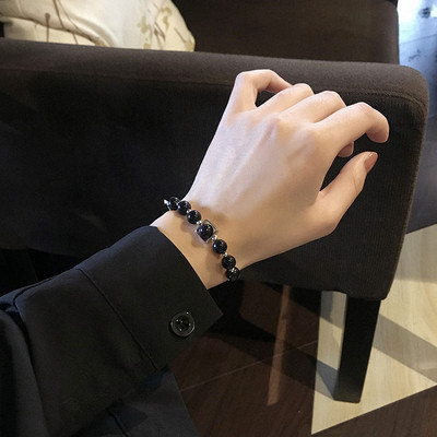 Női mindennapi karkötő gyöngyökkel és medálokkal, két színben