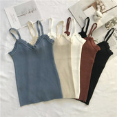 Γυναικείο  μοντέρνο αμάνικο με λεπτές λωρίδες σε διάφορα χρώματα