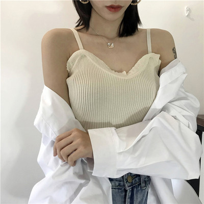 Γυναικείο  μοντέρνο αμάνικο με λεπτές λωρίδες σε διάφορα χρώματα