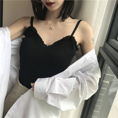 Γυναικείο  μοντέρνο αμάνικο με λεπτές λωρίδες σε διάφορα χρώματα