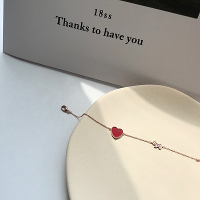 Дамска модерна гривна с декоративни камъни-два цвята