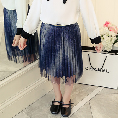 Modern rakott gyerekszoknya két színben