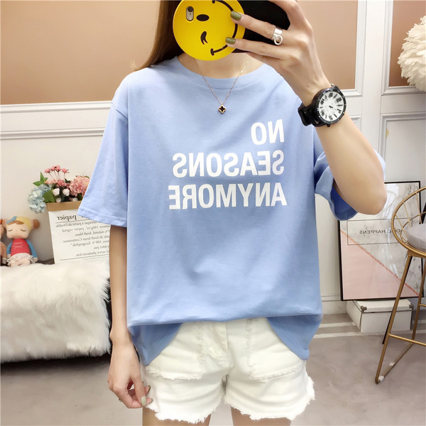 Tricou casual dama cu inscriptii in mai multe culori