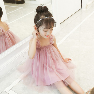 Modern gyerekruha tüll és pántokkal, két színben