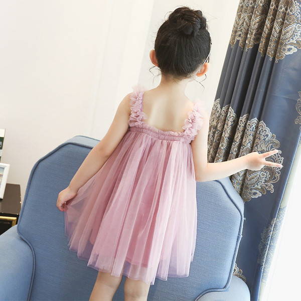 Modern gyerekruha tüll és pántokkal, két színben