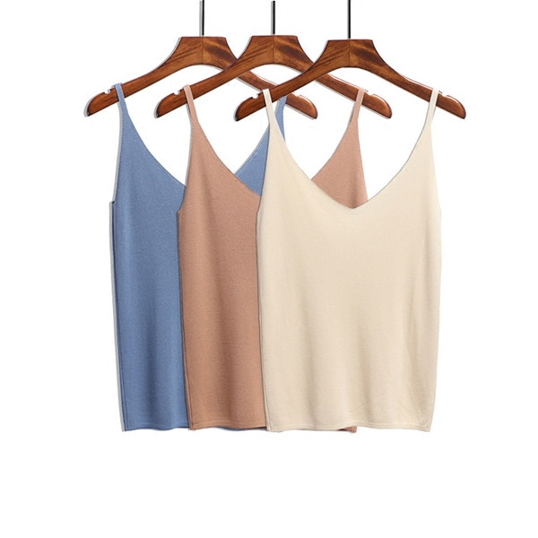 Női felső sima modell vékony pántokkal, különböző színekben