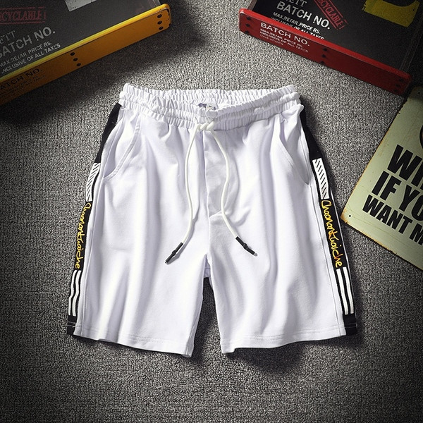 Ανδρικά σορτς με λευκό και μαύρο χρώμα