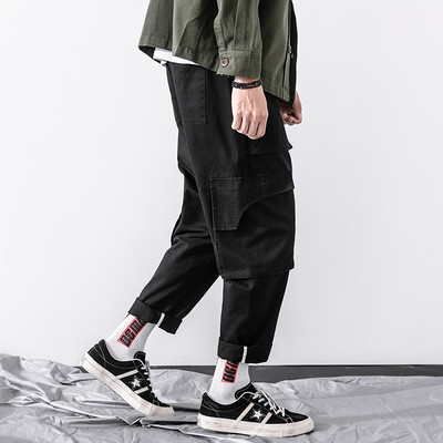 Pantaloni casual barbatesti cu buzunare in patru culori