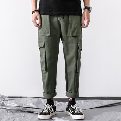 Pantaloni casual barbatesti cu buzunare in patru culori