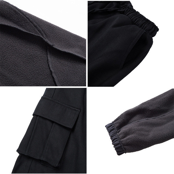 Pantaloni barbatesti la moda cu buzunare mari in trei culori