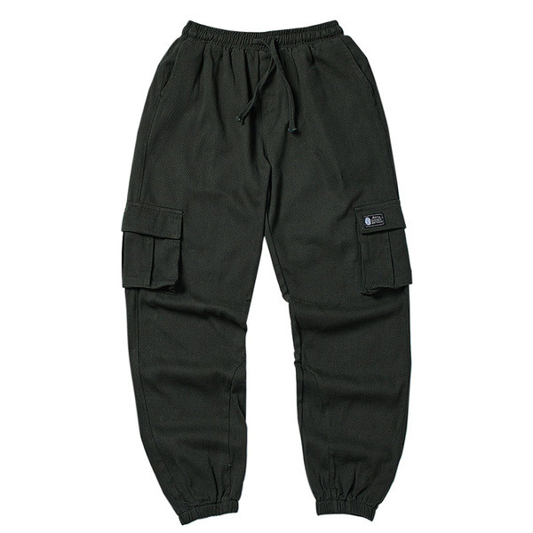 Pantaloni barbatesti la moda cu buzunare mari in trei culori