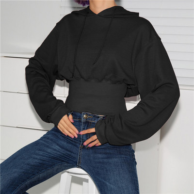 Sportos-alkalmi női pulóver kapucnival több színben