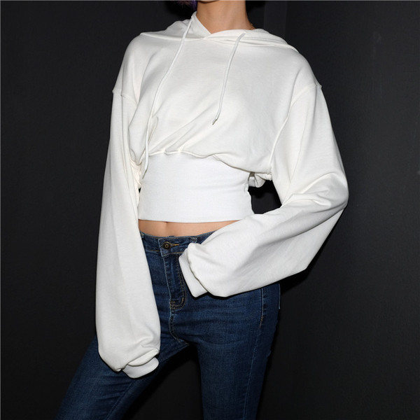 Sportos-alkalmi női pulóver kapucnival több színben