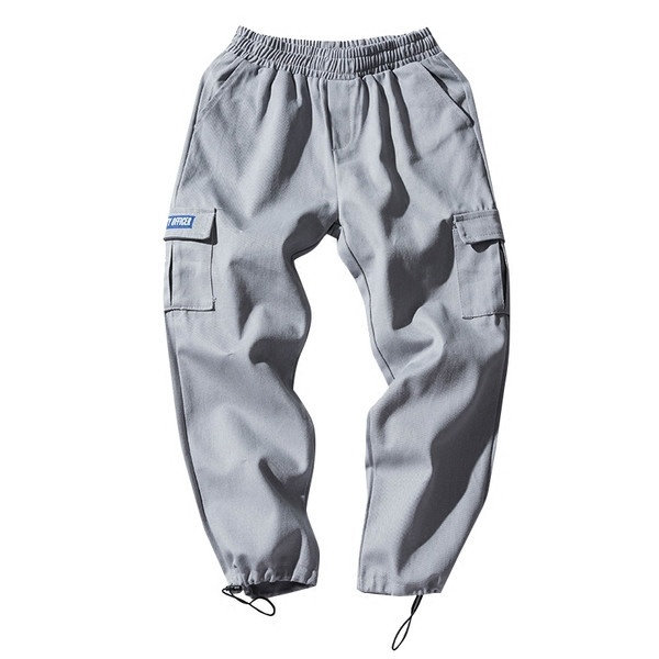 Μοντέρνα ανδρικά παντελόνια σε δύο χρώματα με διακοσμητικό φερμουάρ