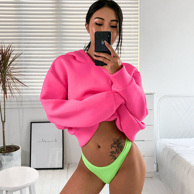 Női hétköznapi pulóver rózsaszín színben