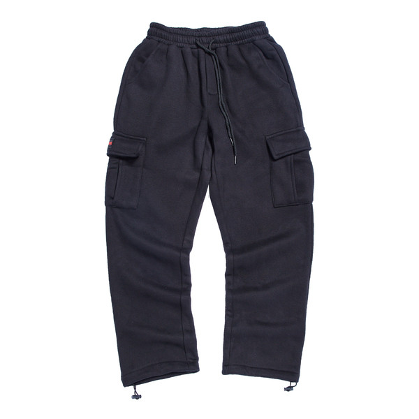 Modern férfi nadrág fekete zsebekkel