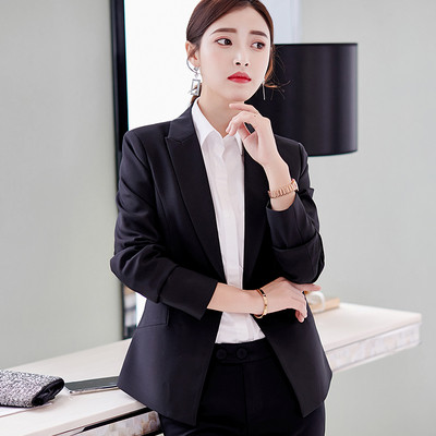 Stílusos női kabát fekete és kék színben